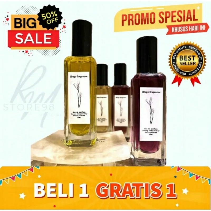 iBugo Fragance BUY 1 GET 1 Spesial Promo Parfum Arab Unisex