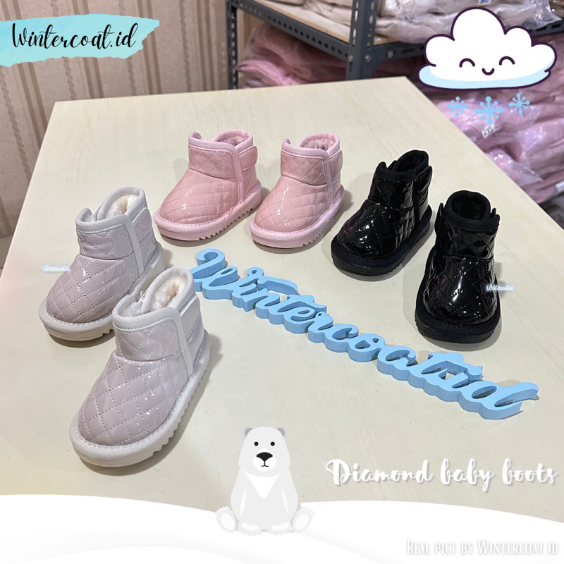 Baby snow boots sepatu anak bayi musim dingin hangat toddler balita salju bromo import waterproof anti air