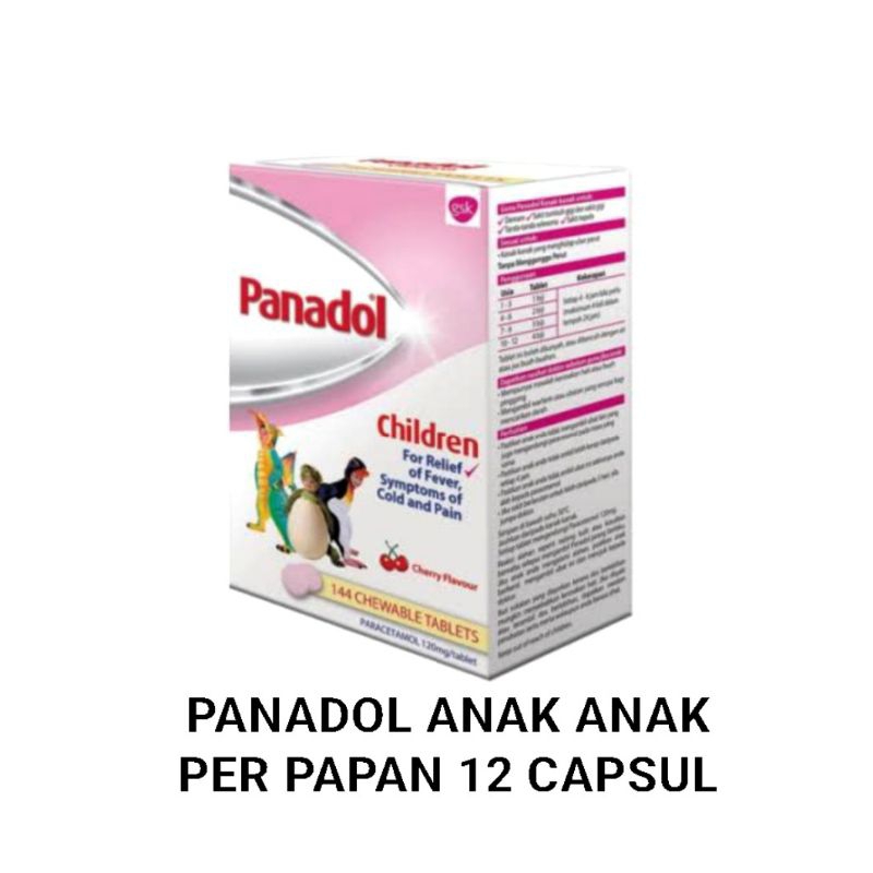 Panadol Anak Chewable Tablet For Children Import
