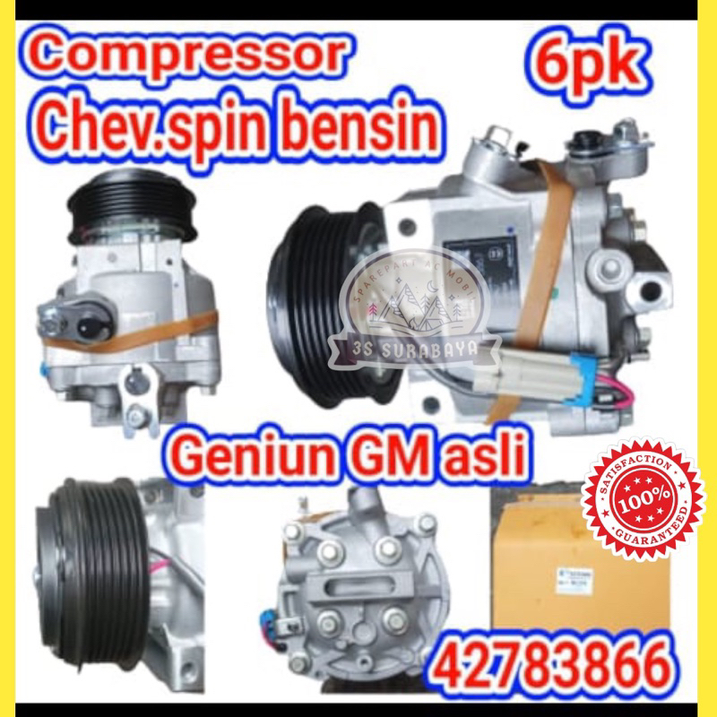 Kompresor Spin Bensin Chevrolet Ac Mobil
