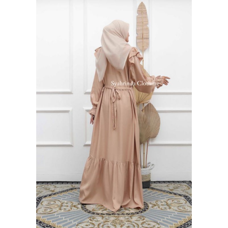 Gamis Panjang Polos Long Dress Premium Twill