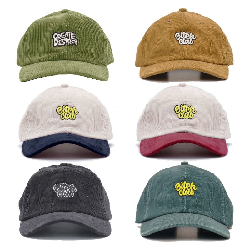 Topi Corduroy Omidoki Topi Polocaps All Variant