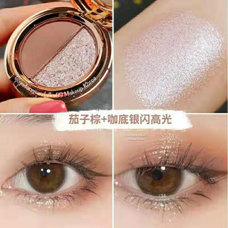 Eyeshadow Gliter PREMIUM - Eyeshadow Palettes Eyeshadow Waterproof Korean Look Eyeshadow Rekomendasi