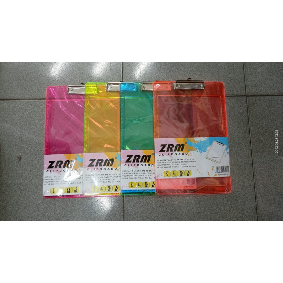 

PAPAN UJIAN/CLIPBOARD F4 TRANSPARAN ZRM