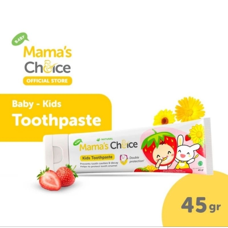 Mama's Choice Baby &amp; Kids Toothpaste 45 gr - Pasta Gigi Bayi &amp; Anak