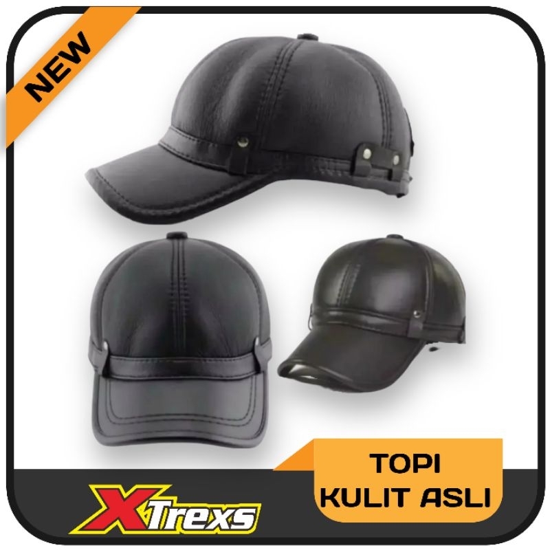 Topi Kulit Asli fremium LEATHER topi pria BARU 2023