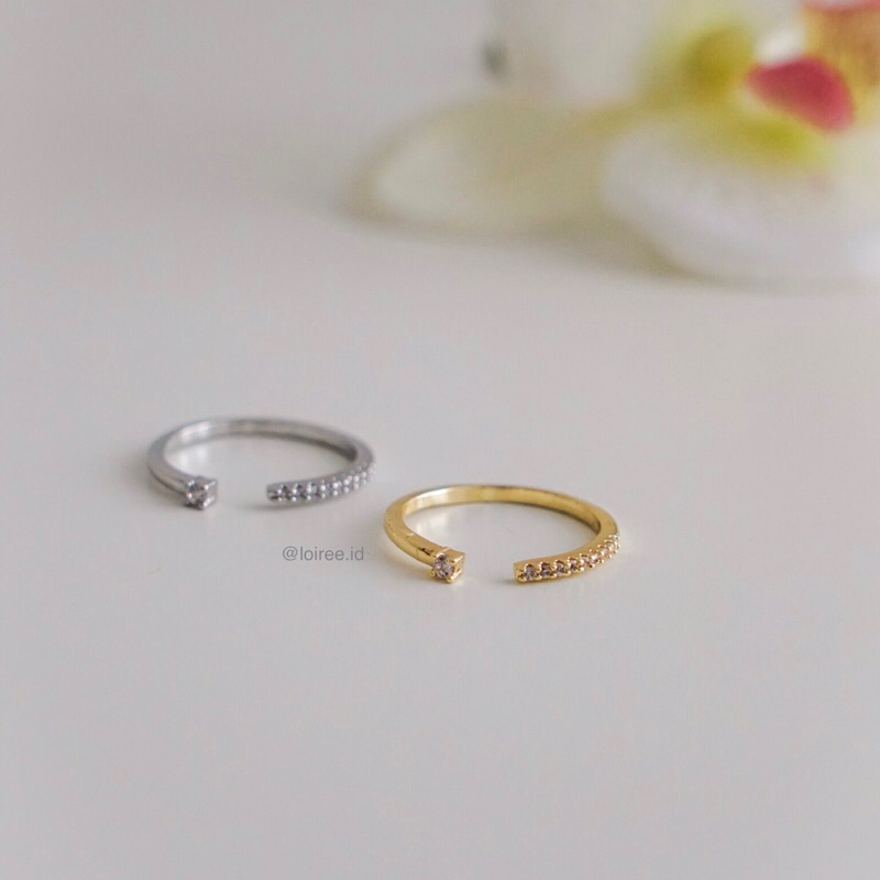 ABEL Ring | Everyday - Zirconia Adjustable Stacking Ring - Cincin Wanita