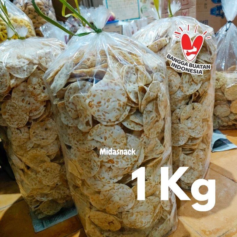 

Keripik tempe sagu bulat 1kg cemilan lebaran gurih enak murah