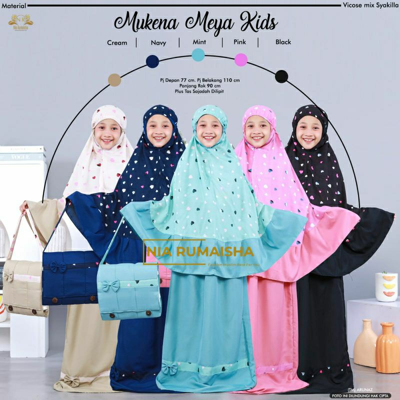 MUKENA MEYA KIDS // MUKENA ANAK + TAS // NIA RUMAISHA