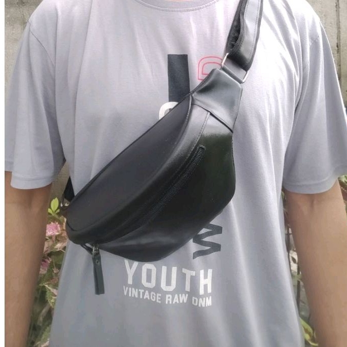 WAIST BAG TAS KULIT SAPI ASLI