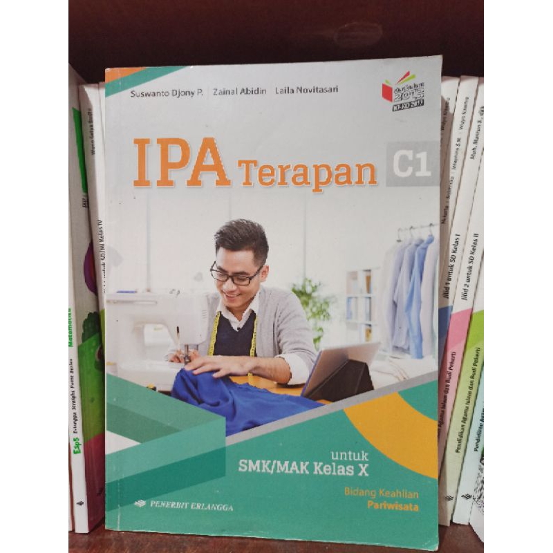 BUKU BEKAS IPA TERAPAN C1 KELAS 1 10 X SMK MAK ERLANGGA KURIKULUM 2013