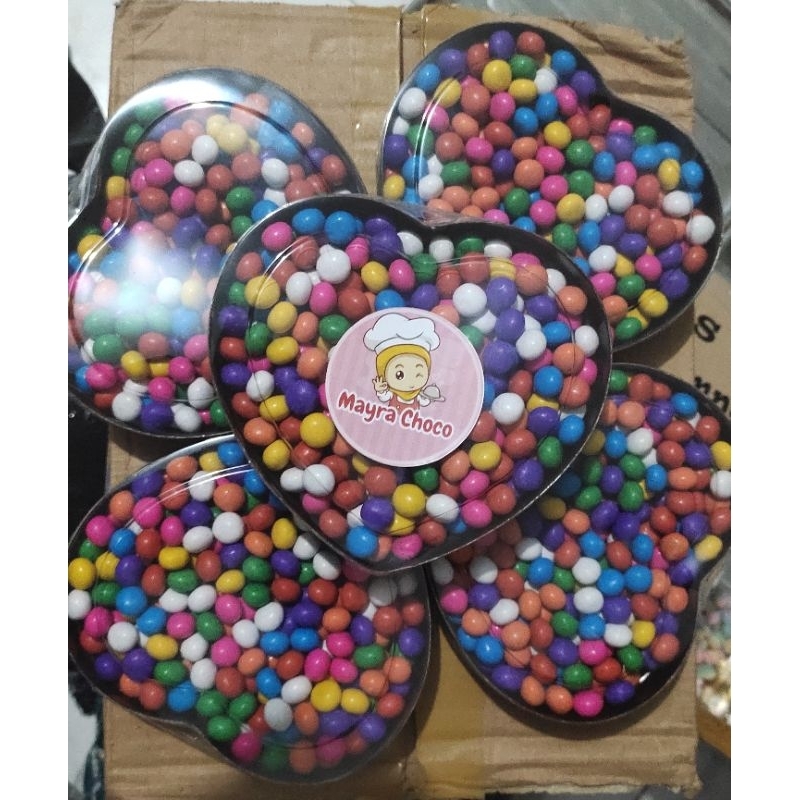 Serba Serbi Coklat Imut Love Rainbow/Permen Viral Tiktok