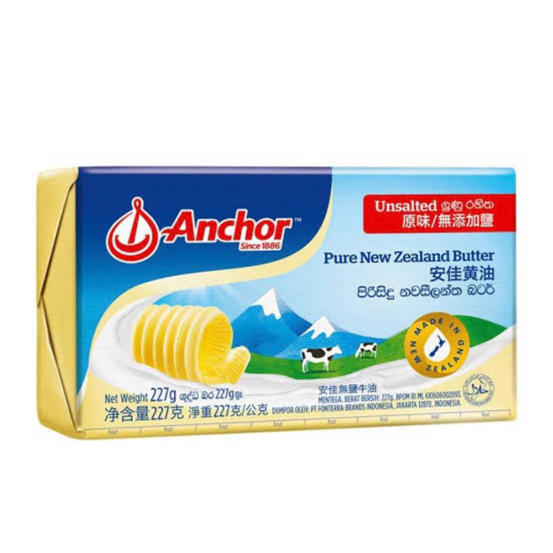 

Anchor Butter Unsalted 227gr