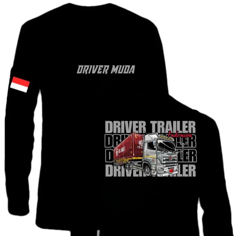 KAOS DRIVER TRAILER BAHAN ADEM