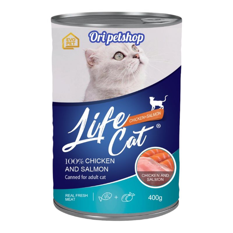 Life Cat Kaleng Adult Chicken Makanan Basah Kucing 400 gram