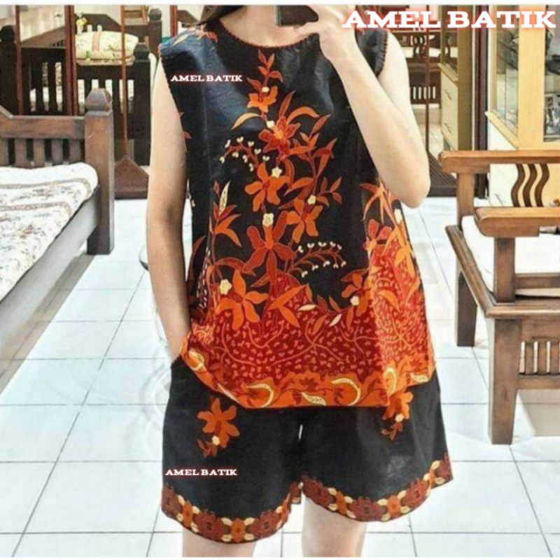 SETELAN BATIK UNGGUL JAYA || SETELAN BATIK CELANA PENDEK