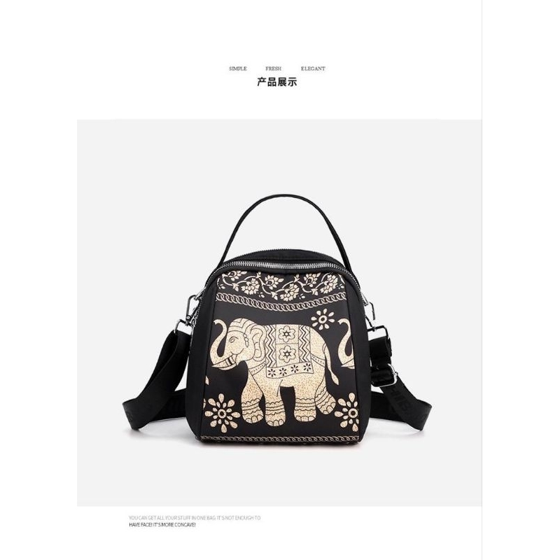 Tas chibao original 3in1 7175#motif gajah