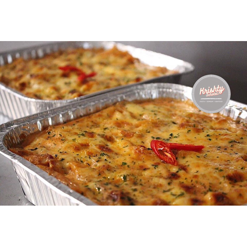 

BAKED CREAMY PENNE - Medium (25x25cm)