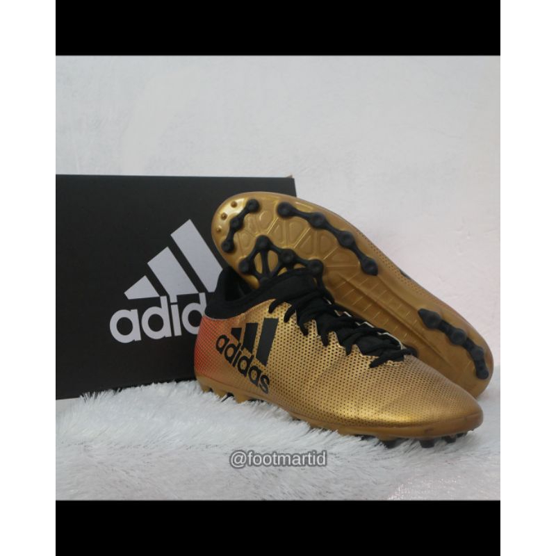 Sepatu Bola Adidas X 17.3 Ag Gold Second Original