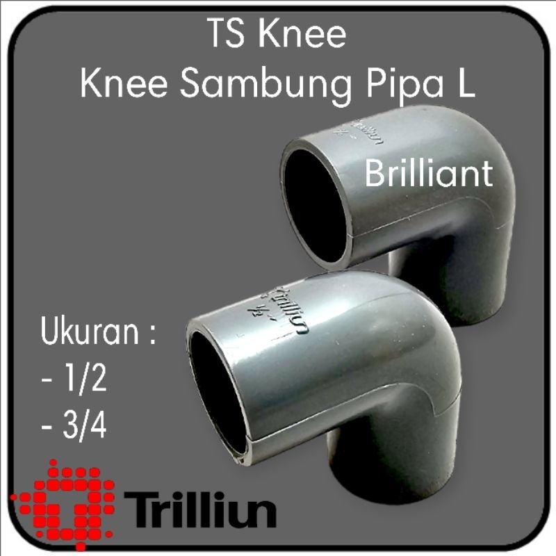 TS Knee Keni - Pipa PVC Sambungan Belok Bengkok L