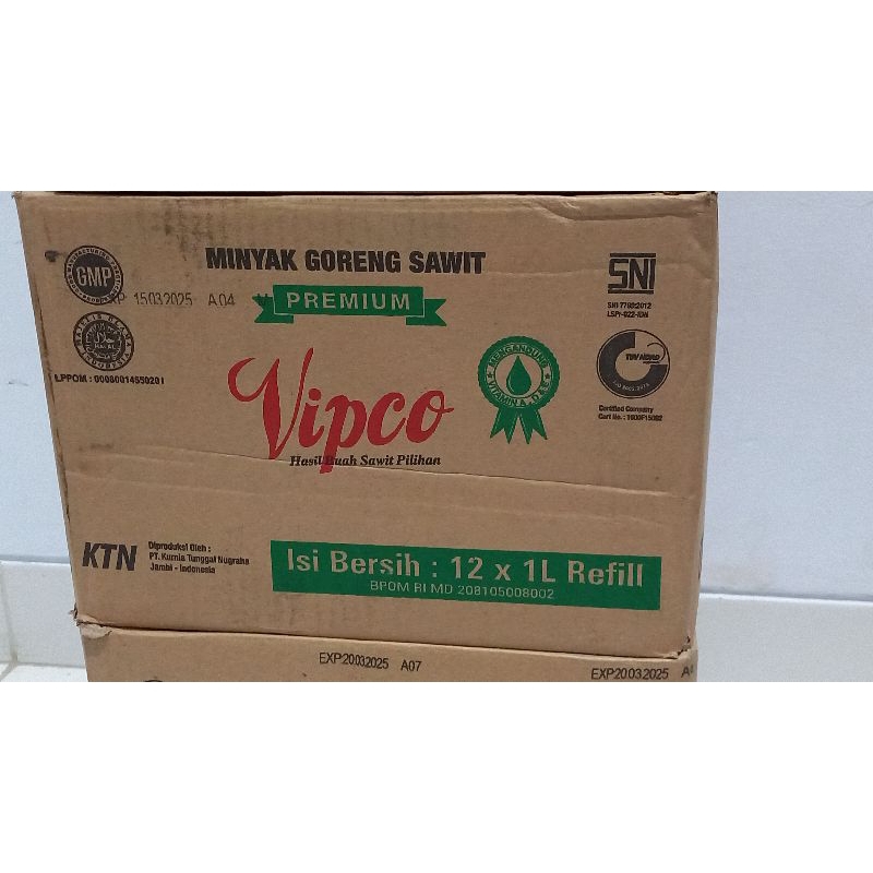 

Minyak Goreng Vipco 1 liter DUS