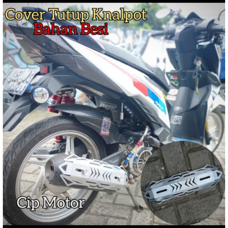 Cover tutup knalpot model robot Silver beat scoopy vario mio genio