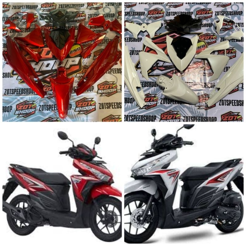 BODY MOTOR HONDA VARIO 125 150 LAMA LED TAHUN 2015 2016 2017 FULLSET COVER BODY HALUS