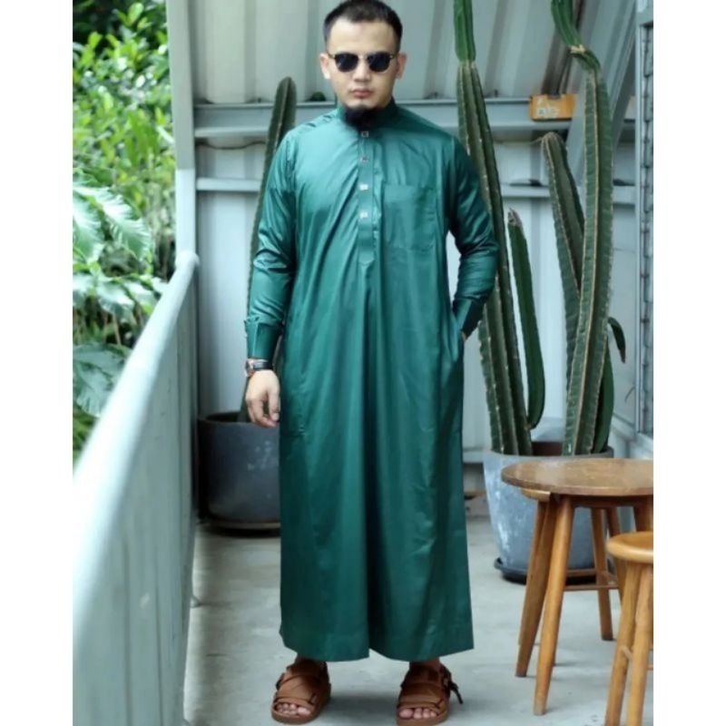 baju jubah remaja smp polyester al amwa platinum gamis saudi anak tanggung