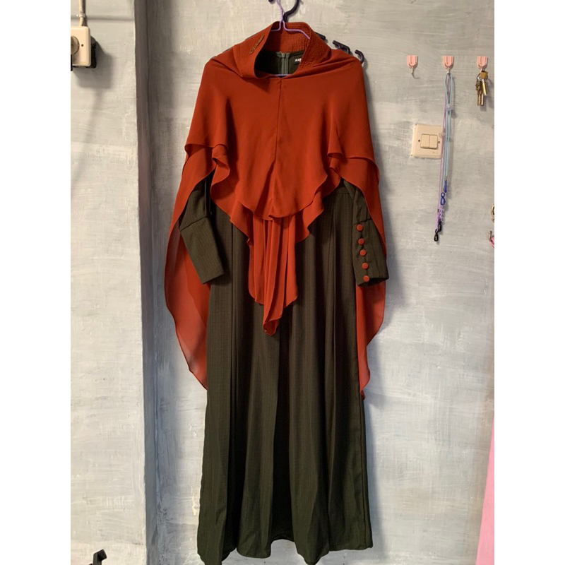 preloved set syari brand azzahra premium syari