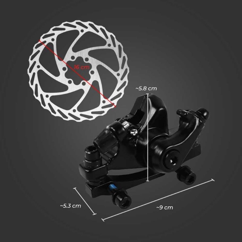 HIMO Cakram Front Disc + Brake Caliper F160 R140 for HIMO Z16/Z20/C20