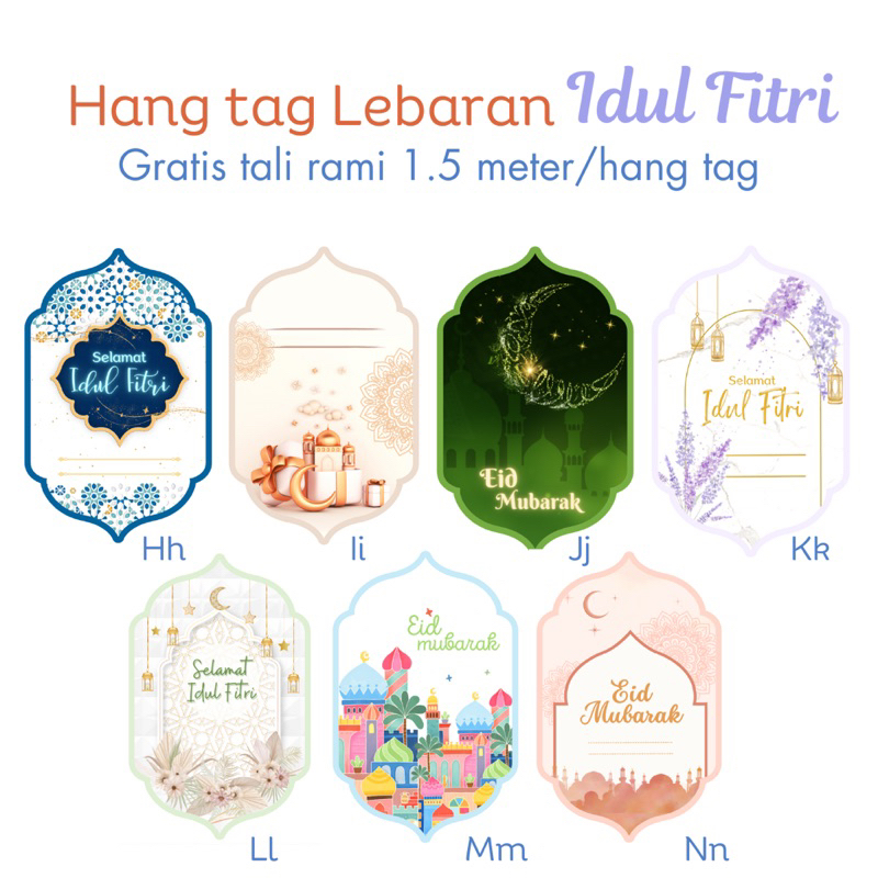 

(isi 5) hang tag paperbelt sleeve lebaran idul fitri PART 2