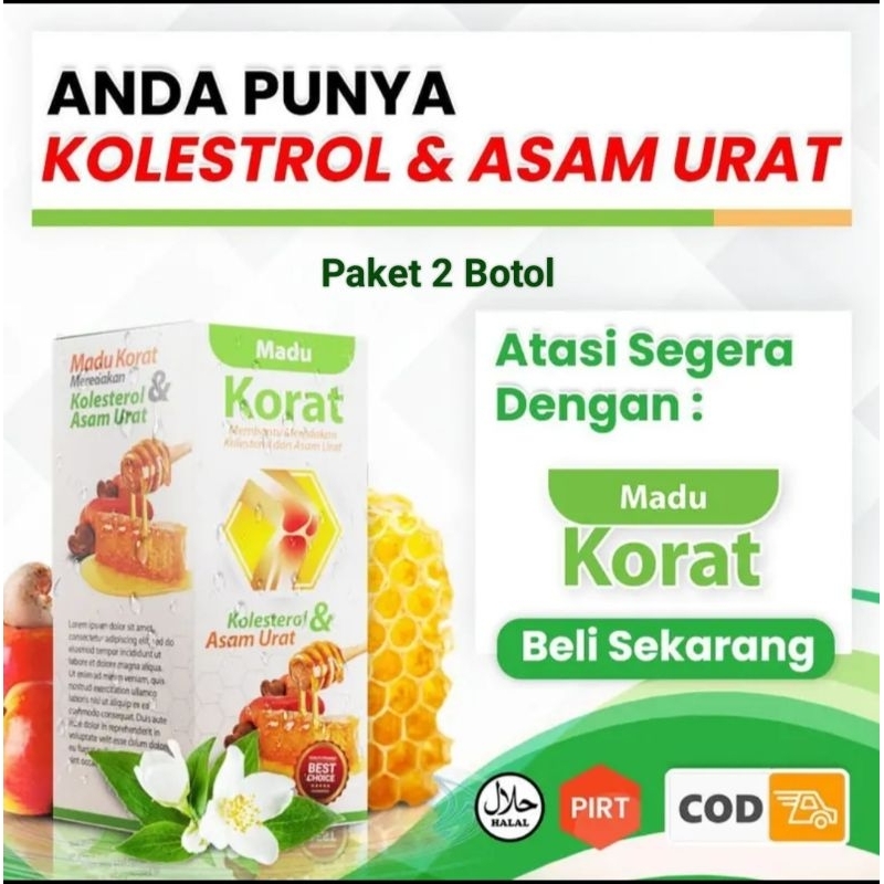 Promo 2 Botol Madu Korat Herbal Bpom