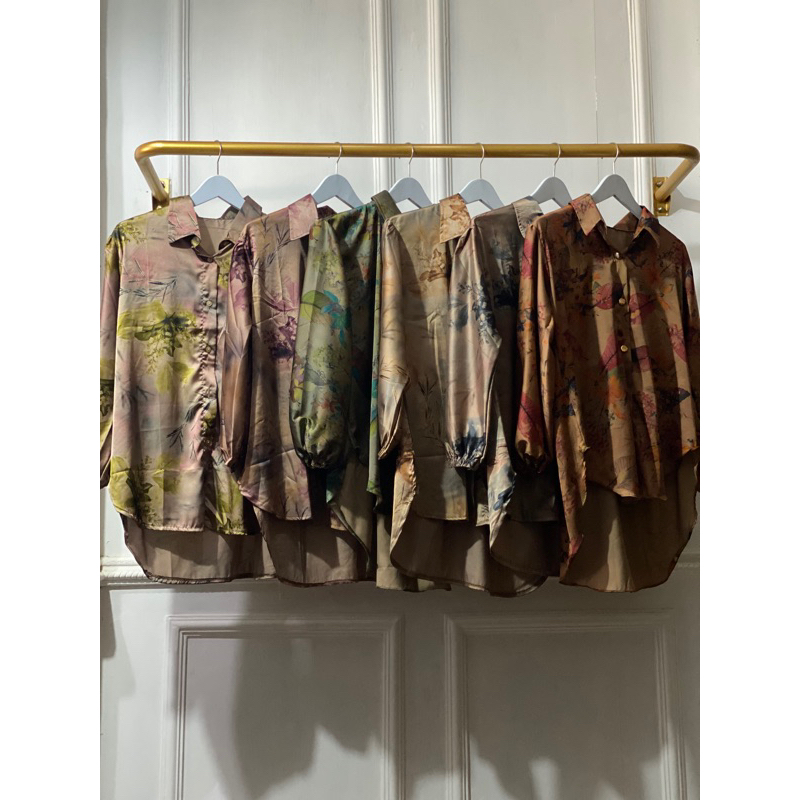 ATASAN WANITA ARMANI SILK / Blouse wanita Armani silk premium