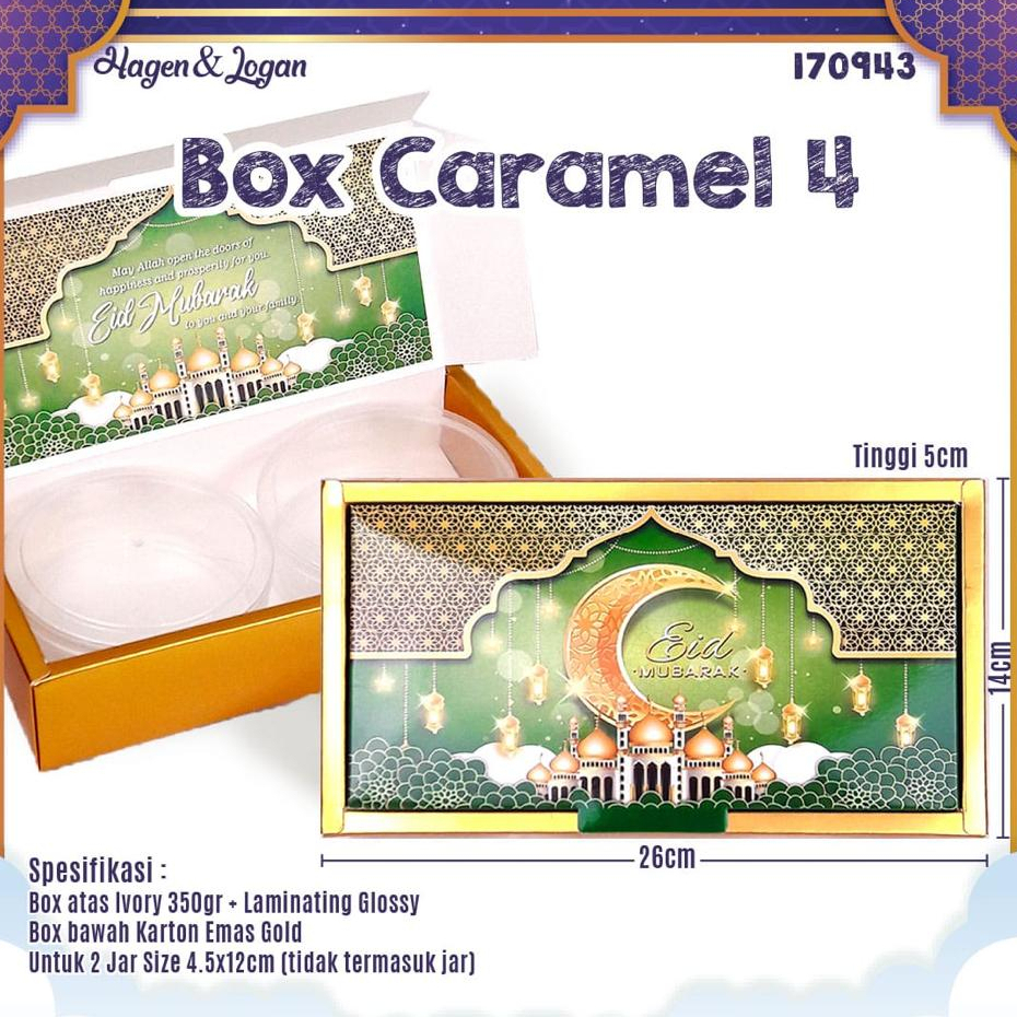 

Dus toples / brownies hampers box caramel 4