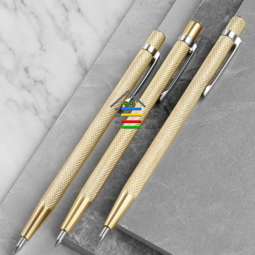 PEN SCRIBE TUNGSTEN SILVER PENANDA BOR PADA BESI LOGAM