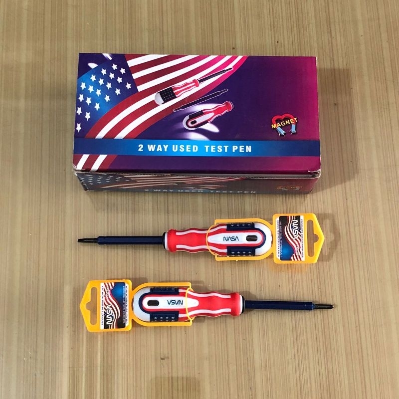 obeng tespen bolak balik magnet USA/ obeng tespen bb +-/ obeng tukang plus minus murah/ obeng +- mag