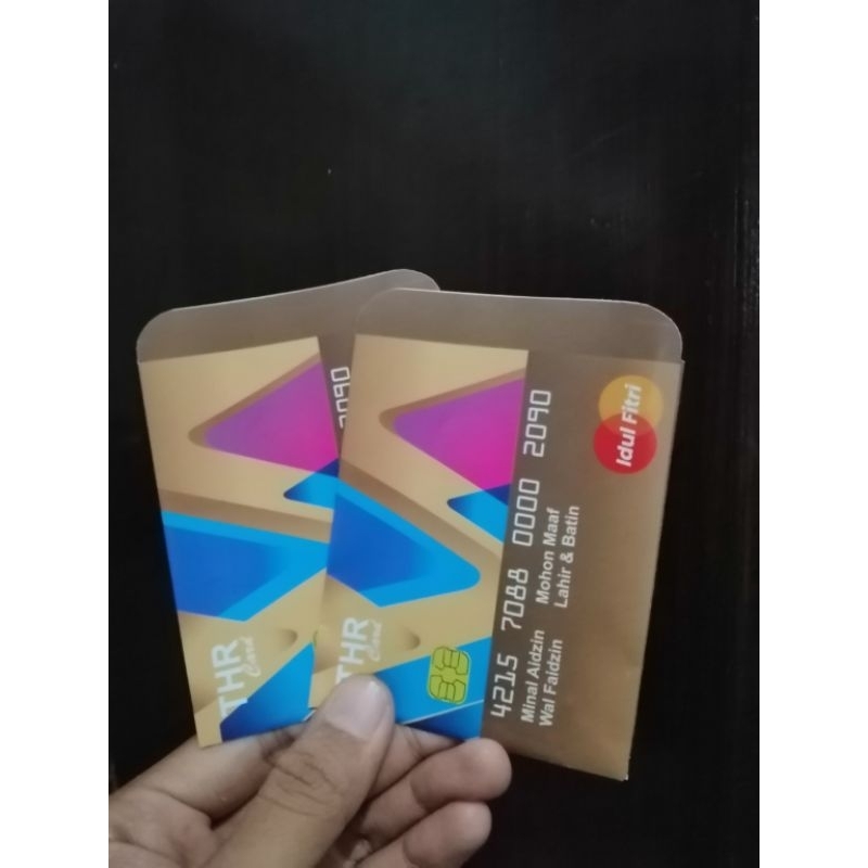 

Amplop lebaran motif Bank, snack, uang dan karakter