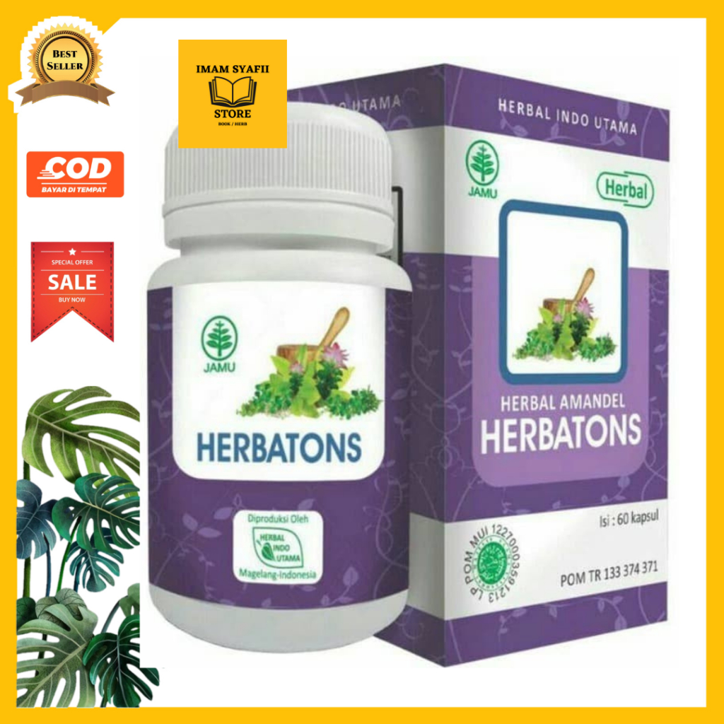 

HERBATONS OBAT HERBAL AMANDEL / RADANG / TURUN PANAS 60kpsl