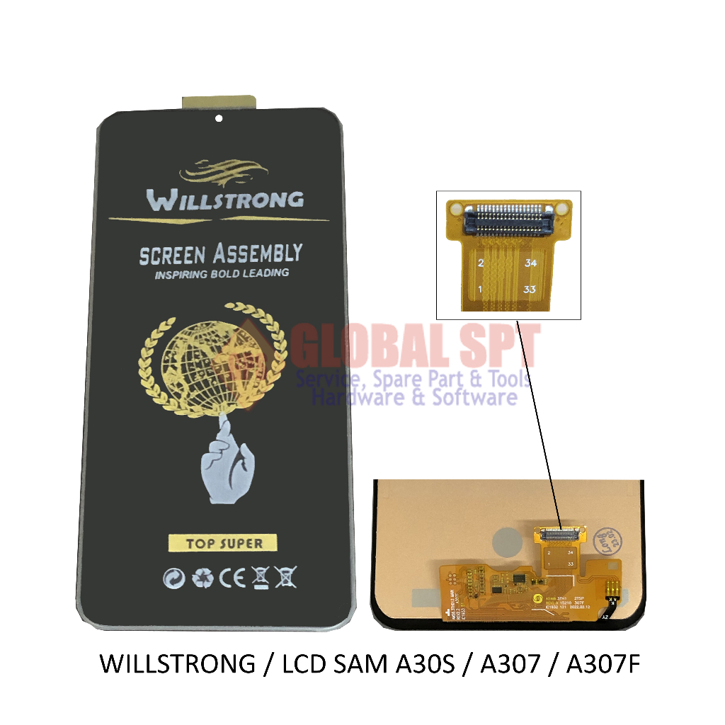 WILLSTRONG / LCD TOUCHSCREEN SAMSUNG A30S / A307 / A307F