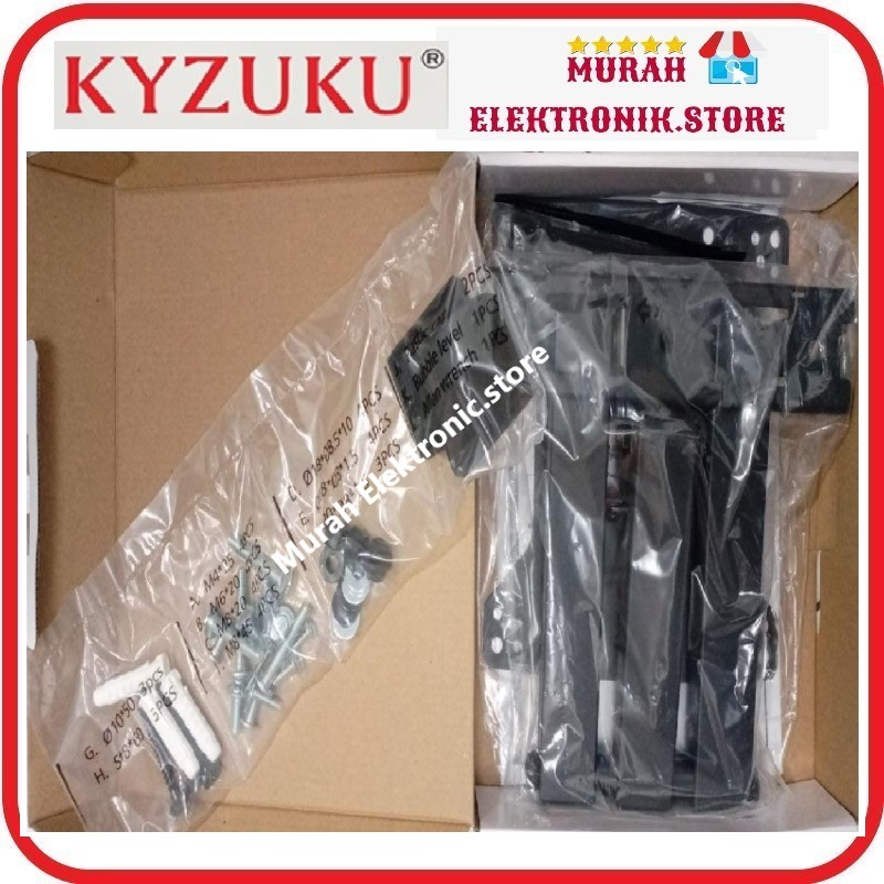 KYZUKU Bracket LCD LED TV 17&quot; - 65&quot; swing - Braket tv multi untuk semua merek TV