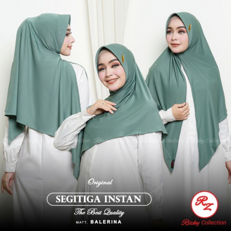 Jilbab Segitiga Instan ORIGINAL RIZKY COLLECTION