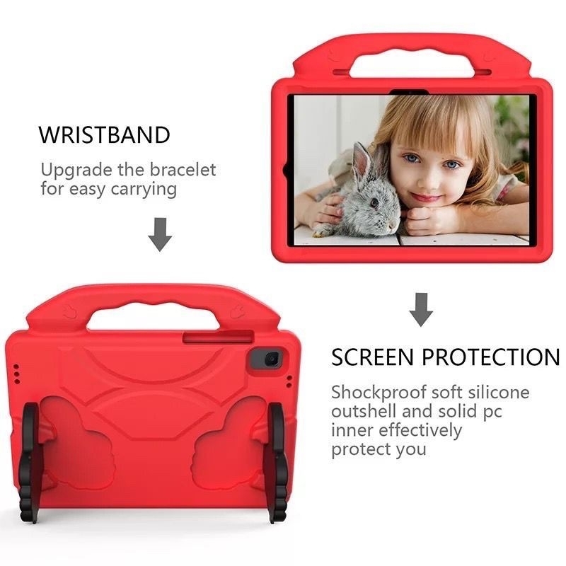 Samsung Tab S5E 10.5&quot;T720/Tab S6 10.5&quot;T860/Tab S6 Lite 10.4&quot;P615 Case Anti Banting Cocok Untuk Anak-Anak Case Standing