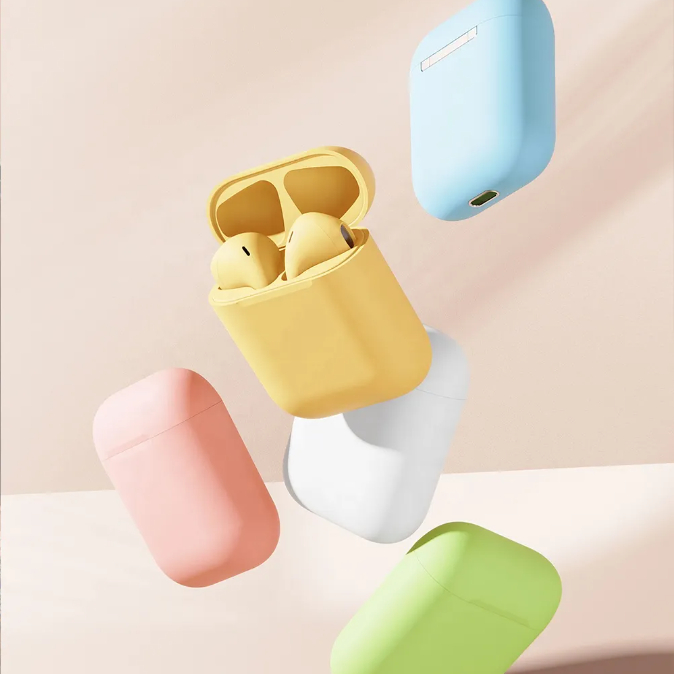 Inpods i12 Kisonli TWS Earphone Wireless Macaron Bluetooth 5.1 Android IOS i12 - XOBOX