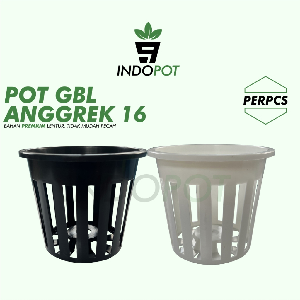Pot Anggrek GBL 16 Pot Anggrek Dendro dan Vanda Netpot Besar Tinggi Netpot Anggrek Pot Gantung