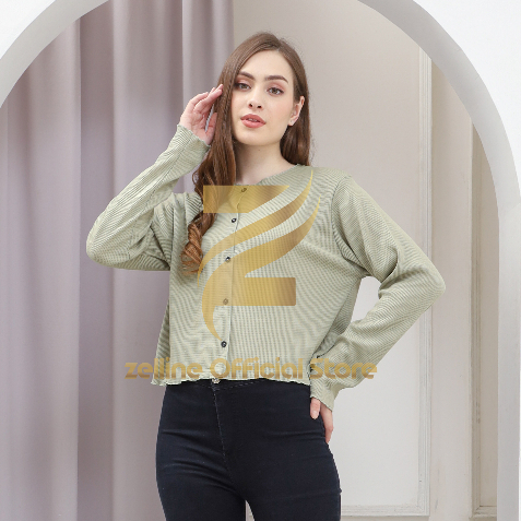 ZellineOfficial Cardigan RIB Suzi premium Best seller