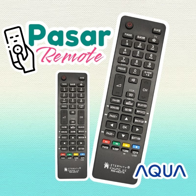 REMOTE TV AQUA LED - A8