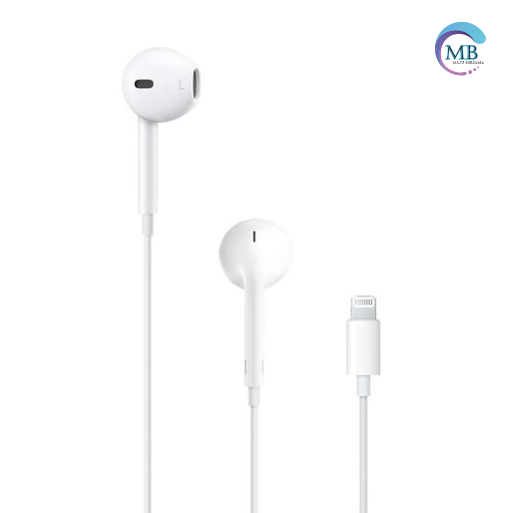 EarPhone With Lightning 8 pin Headset Hf headsfree ligthing ori cabutan 7G 7+ 8G 8+ X XS XS Max XR 11 12 13 14 pro Max mini plus konek Bluetooth (oN bluetooth ) pop up Handsfree Earphone headset MB4624