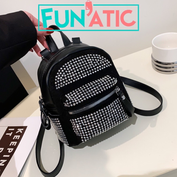 Funatic Tas Ransel Mini Manik Wanita Import Viral Fashion Korea FA1105