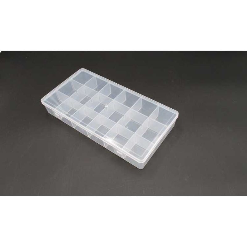 ALICE 18 Grid Kotak Penyimpanan Perhiasan Organizer Plastic Jewelry Box - AL85