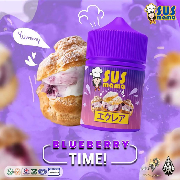 Sus Mama V2 Blueberry Cheese Cream 60ML Authentic By Java juice